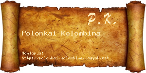 Polonkai Kolombina névjegykártya